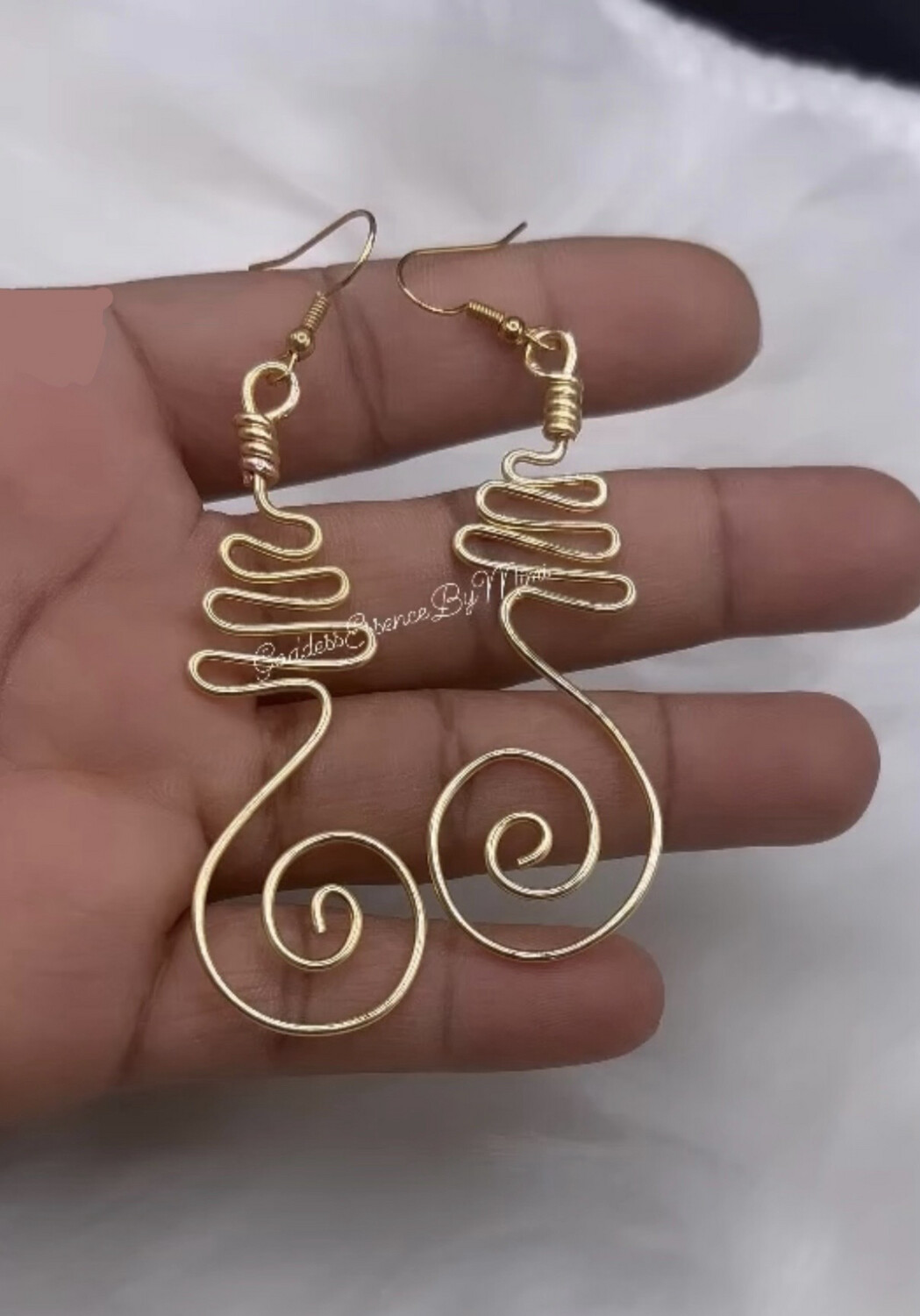 Goddess Freestyle Art Unalome Earrings