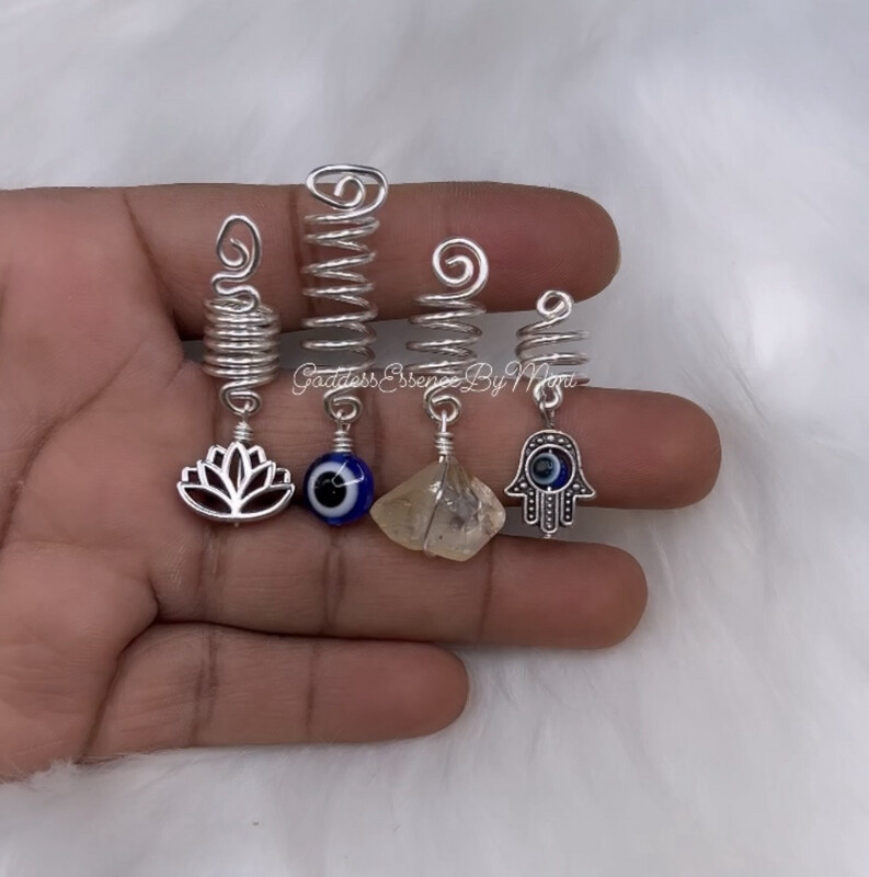 Evil Eye Protection Loc Jewelry Set Of 4