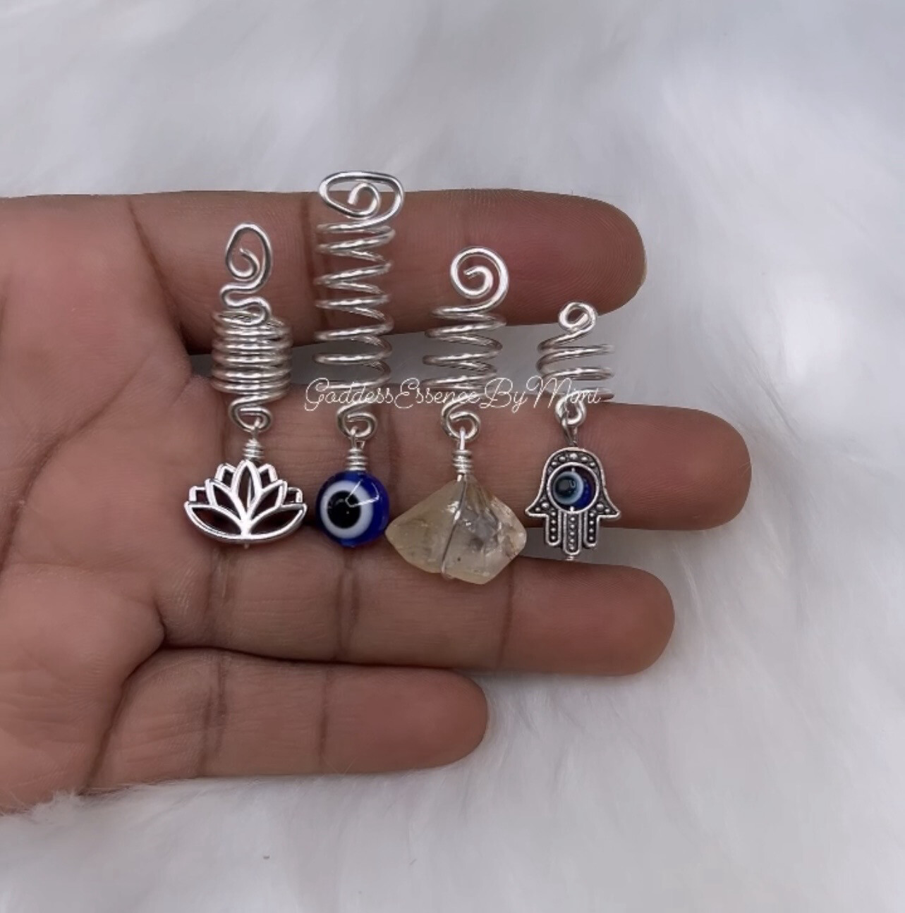 Evil Eye Protection Loc Jewelry Set Of 4