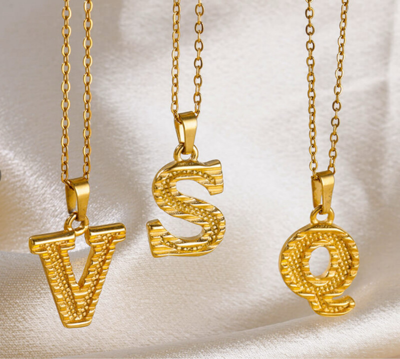 Baby/Kids/Adults High Quality Waterproof Intial Letter Necklace