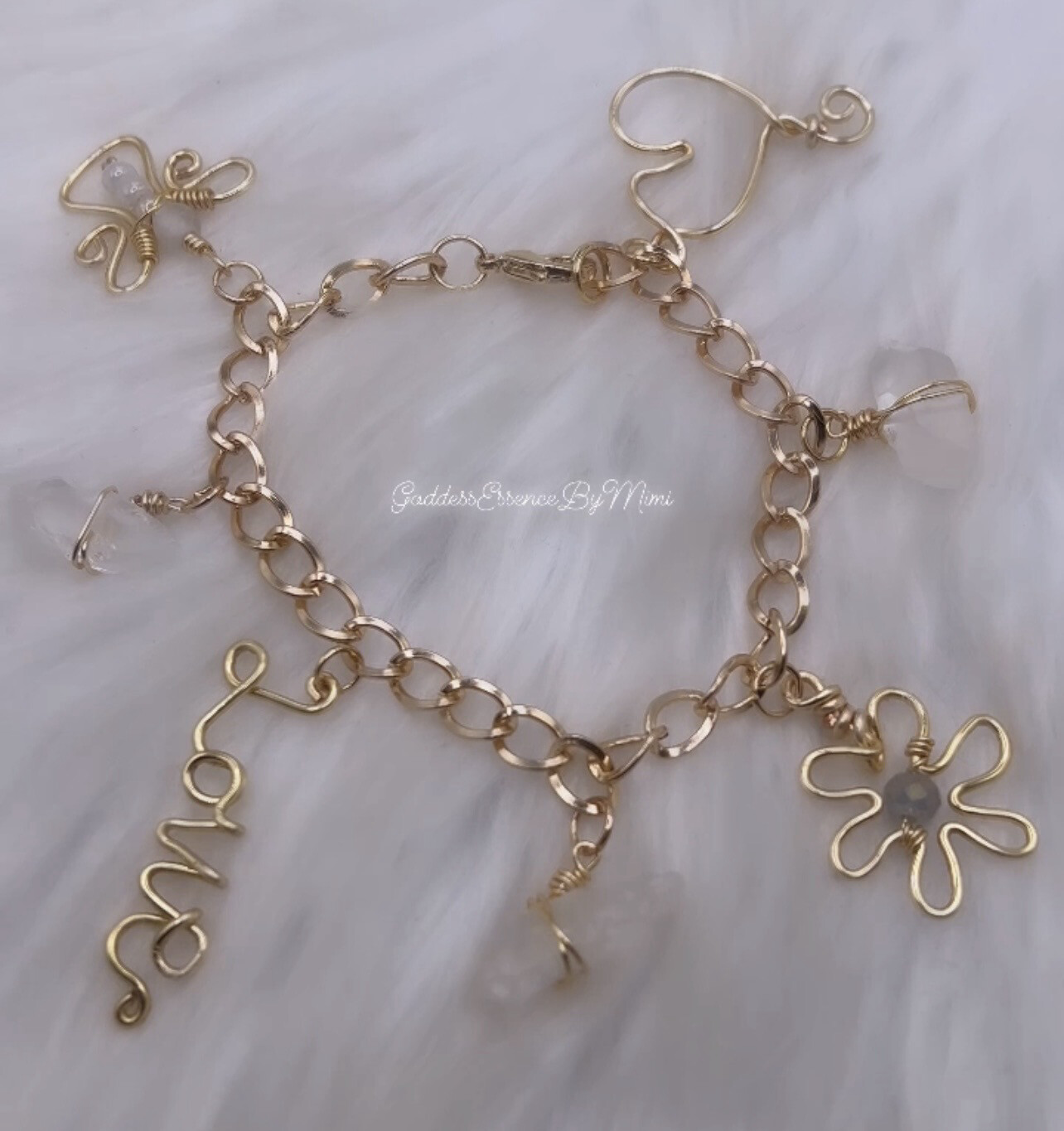 Handmade Crystal Charm Bracelet