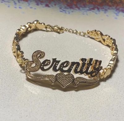Waterproof & Tarnish Resistant Name Bracelet (Customize)