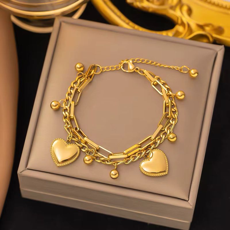 Ja’Ells Big Heart Charm Bracelet