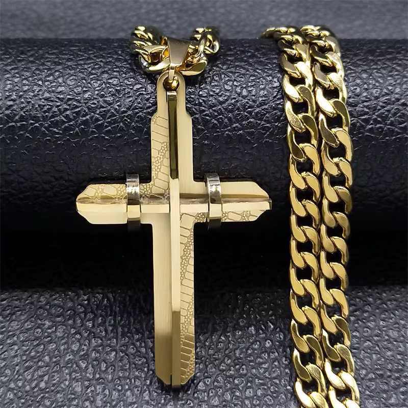 High Quality Hypoallergenic Non Tarnish Cross Necklace
