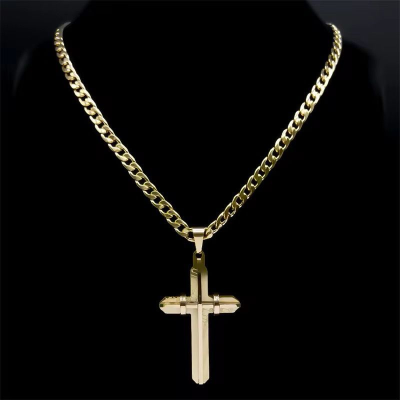 High Quality Hypoallergenic Non Tarnish Cross Necklace