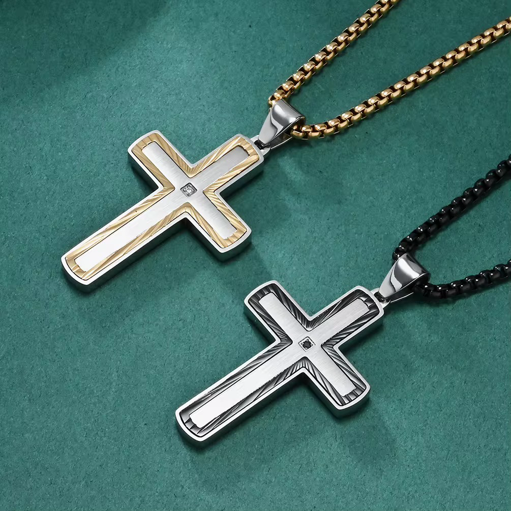 High Quality Hypoallergenic Non Tarnish Cross Necklace