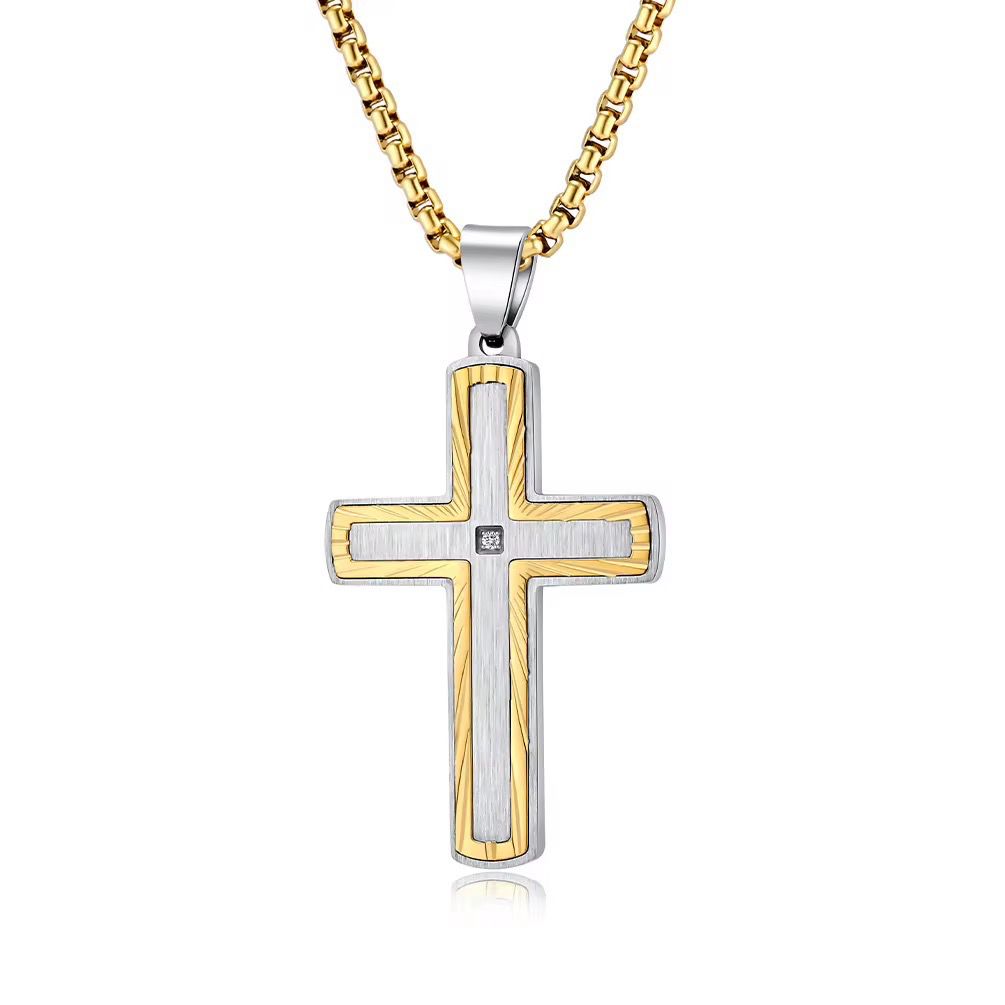 High Quality Hypoallergenic Non Tarnish Cross Necklace