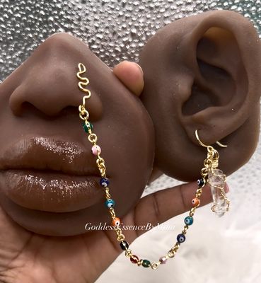 Eye Chain Nose cuff