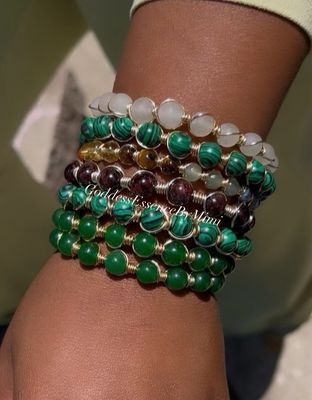 Crystal wire wrapped Bangle Crystal wire wrapped Bangle