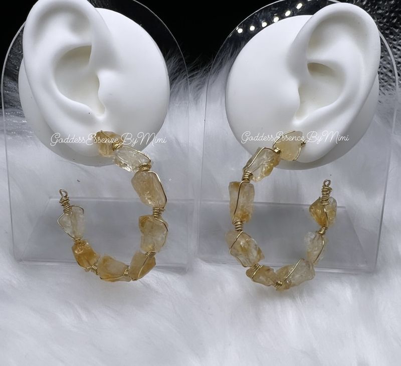 Crystal bangle hoop Earrings
