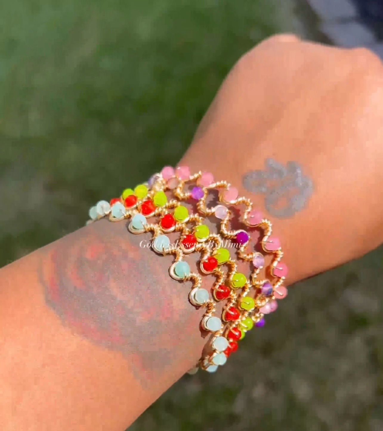 Goddess Art Gemstone Crystal Bracelet