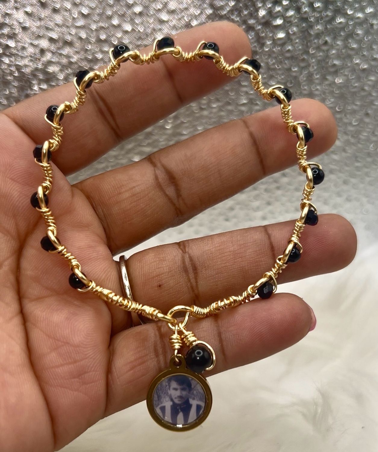 Goddess Art Gemstone Crystal Photo Bracelet Goddess Art Gemstone Crystal Photo Bracelet