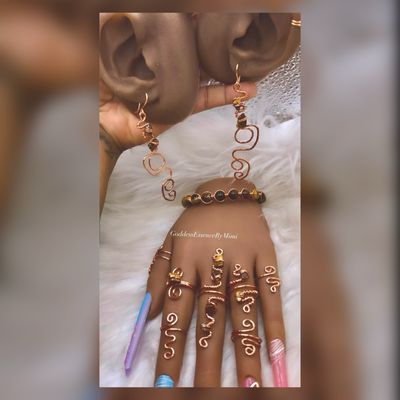 Armor Ring, Bracelet, & Earring set Armor Ring, Bracelet, & Earring set