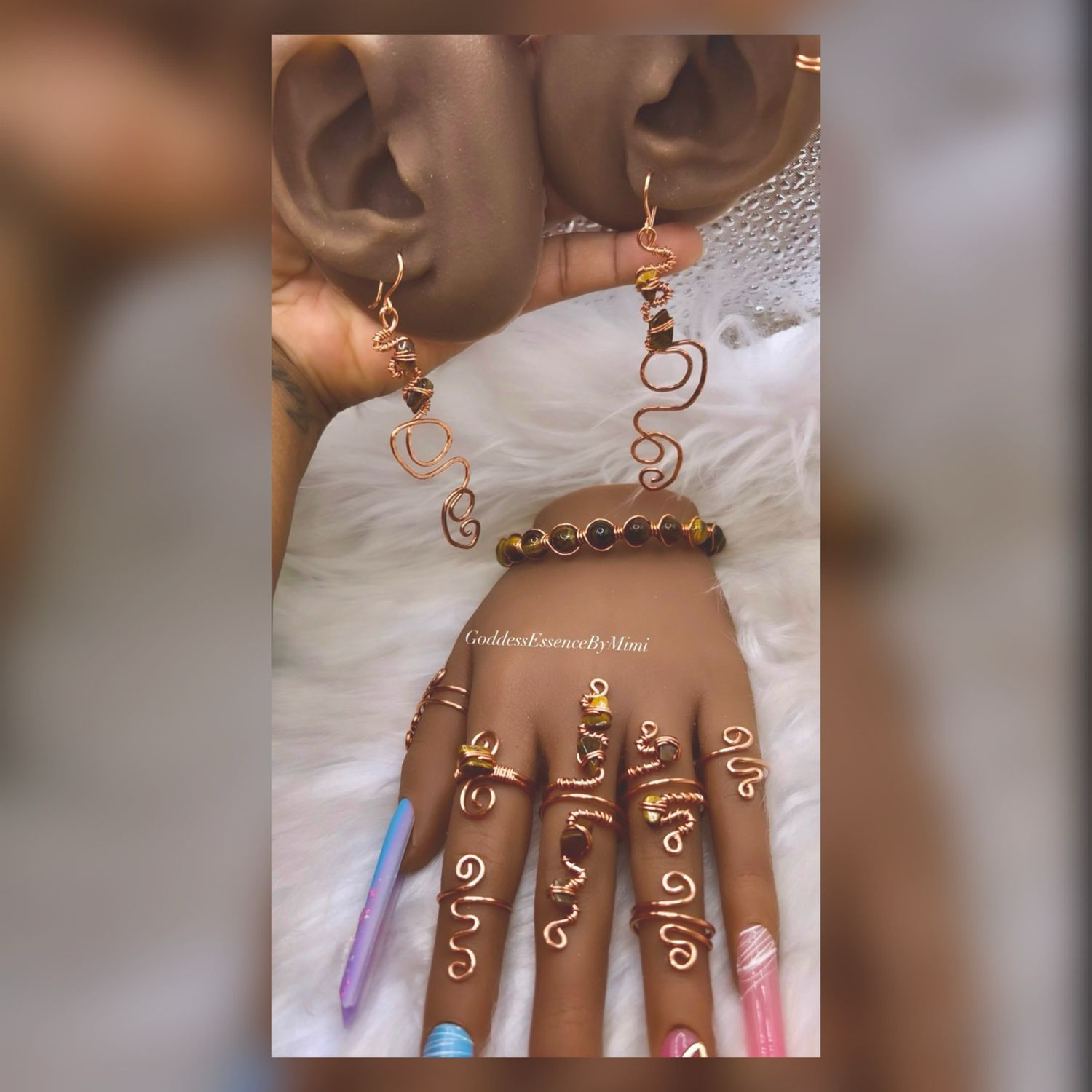Armor Ring, Bracelet, & Earring set Armor Ring, Bracelet, & Earring set