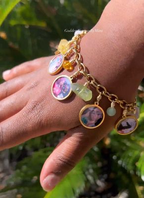 Crystals & Photo Charm Bracelet Crystals & Photo Charm Bracelet