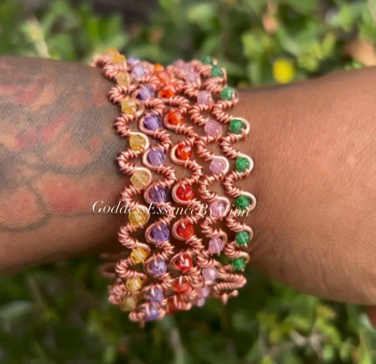 Goddess Art Zircon Gemstone Bracelet Goddess Art Zircon Gemstone Bracelet