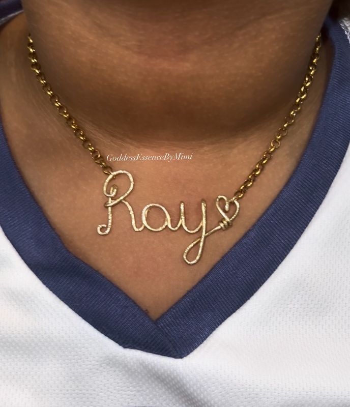 Wire Name Necklace