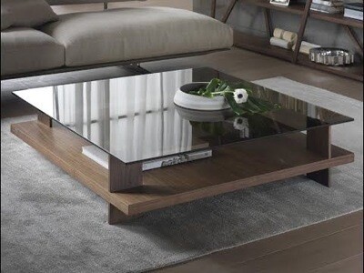 Tea Table with Glass Top - Modern Tea Table with Glass Top - Modern