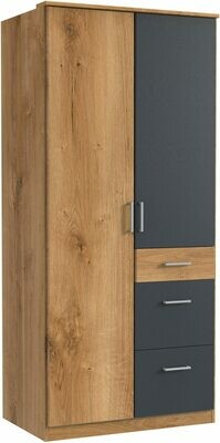 Real Oak and Steel Black - 3ft x 6.5ft Real Oak and Steel Black - 3ft x 6.5ft