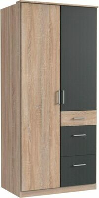Light Oak and Steel black - 3ft x 6.5ft Light Oak and Steel black - 3ft x 6.5ft