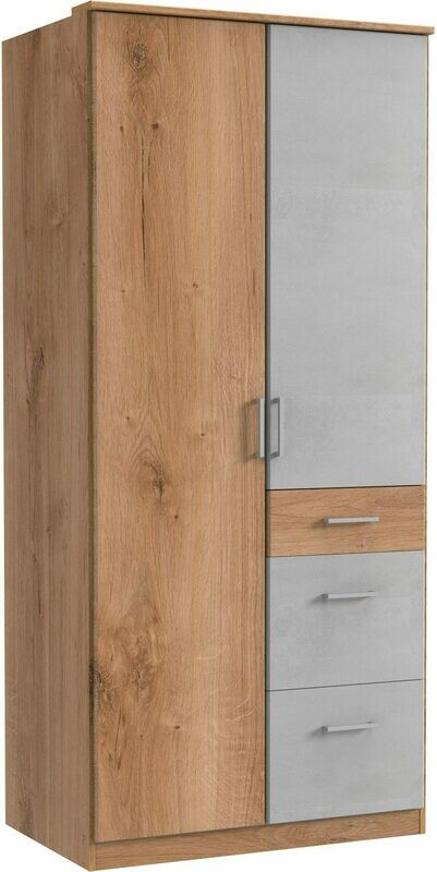 Real Oak and Steel Grey - 3ft x 6.5ft Real Oak and Steel Grey - 3ft x 6.5ft