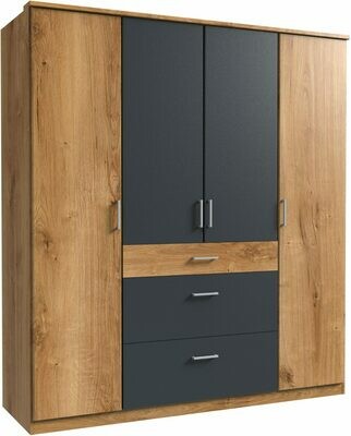 Real Oak and Steel Black - 6ft x 6.5ft Real Oak and Steel Black - 6ft x 6.5ft