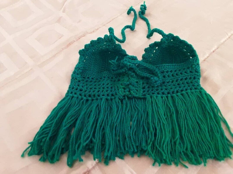 Emerald Knitted Helter  Neck