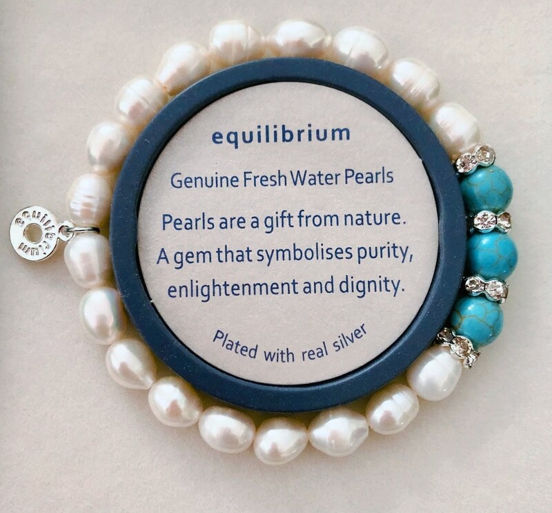 Bridesmaid Bracelet - Freshwater Pearls and turquoise