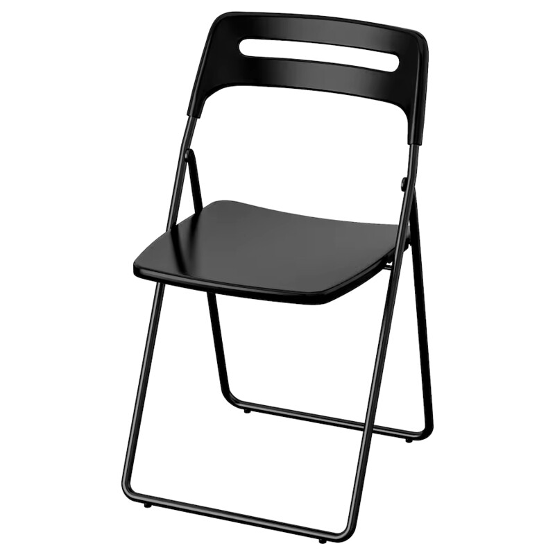 CHAISE PLIANTE NOIR IKEA
