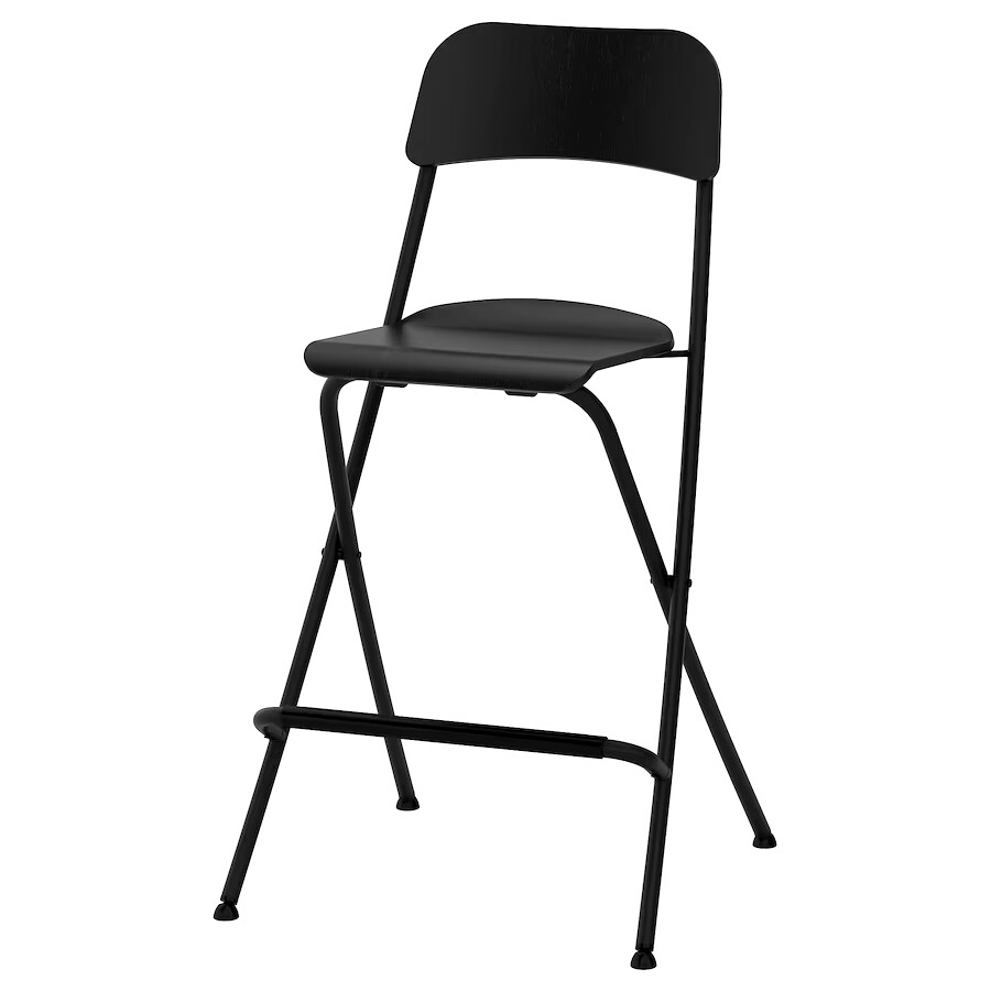 CHAISE DE BAR PLIANTE NOIR