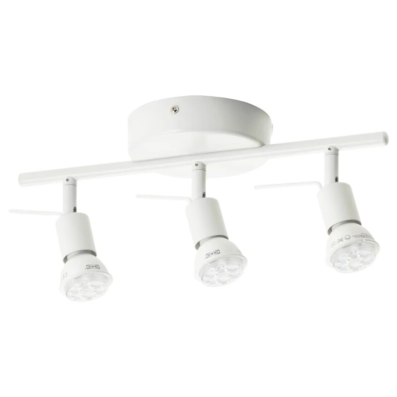 Rail plafond, 3 spots, blanc