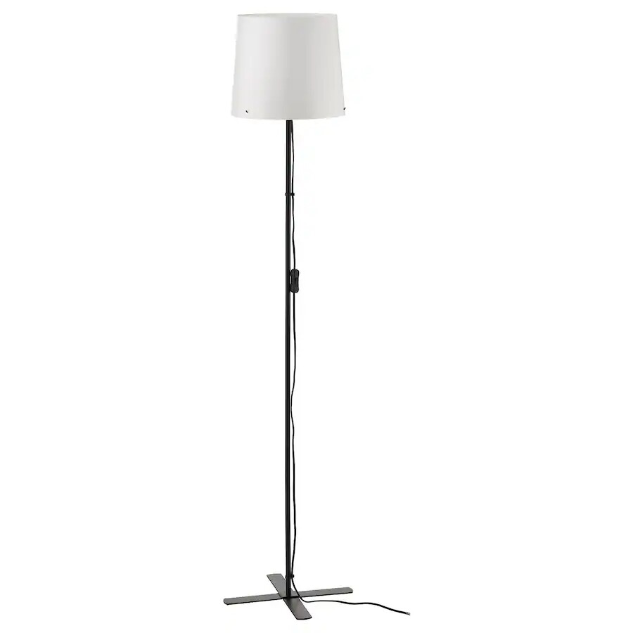 Lampadaire, noir/blanc, 150 cm