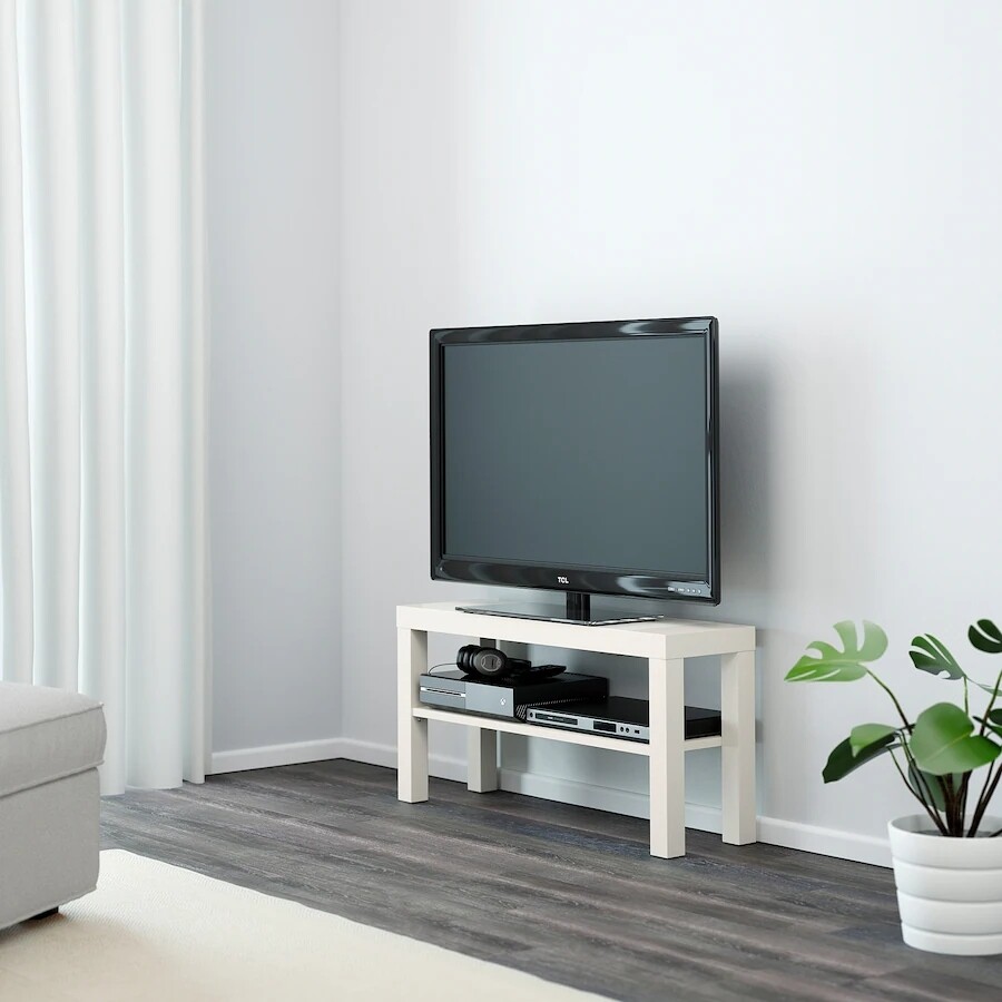 Banc TV, blanc, 90x26x45 cm