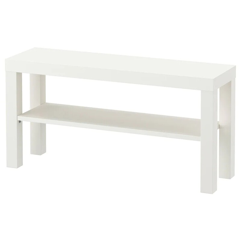 Banc TV, blanc, 90x26x45 cm