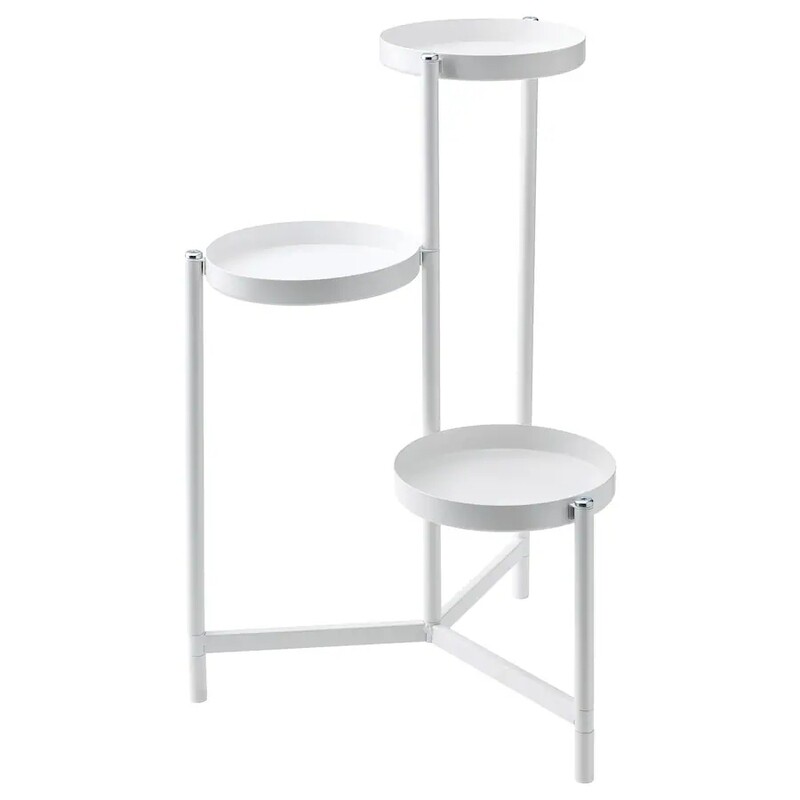 Piédestal, intérieur/extérieur blanc, 58 cm