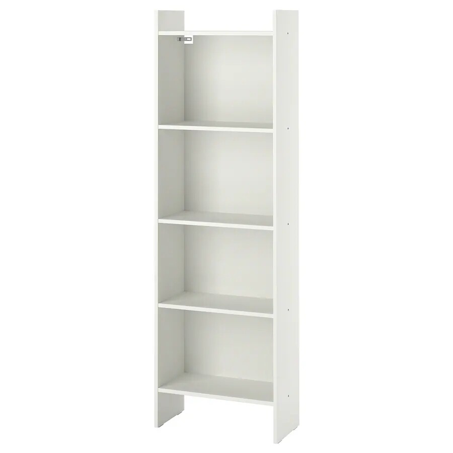 Bibliothèque, blanc, 50x25x160 cm