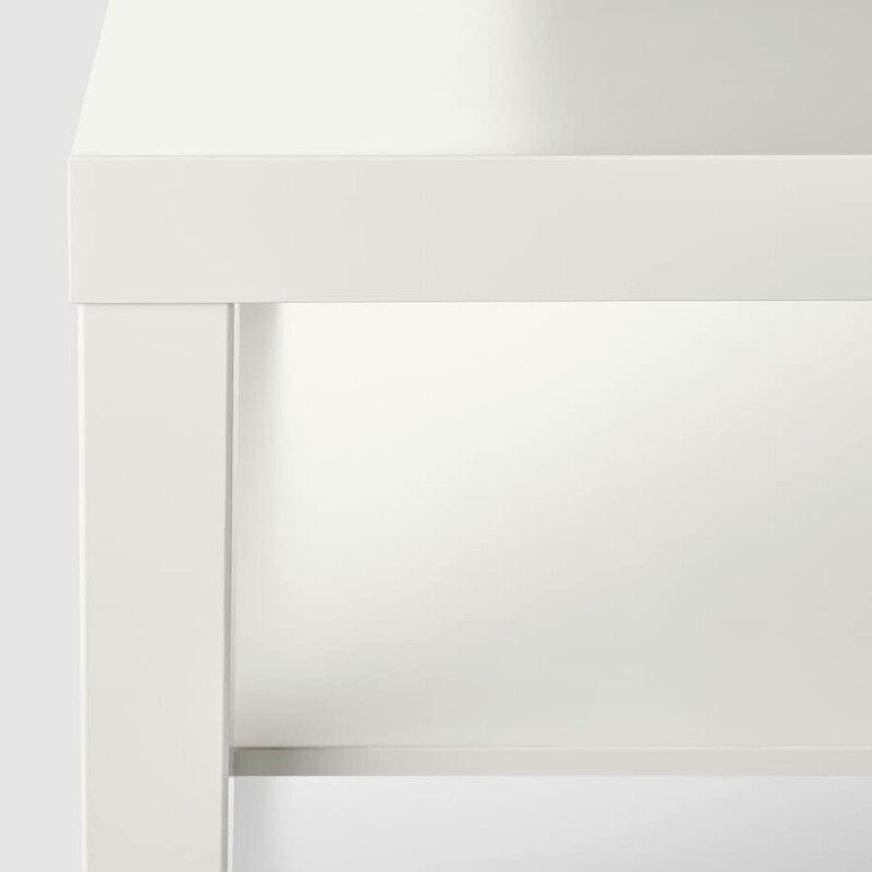 TABLE BASSE, BLANC, 90x55 cm