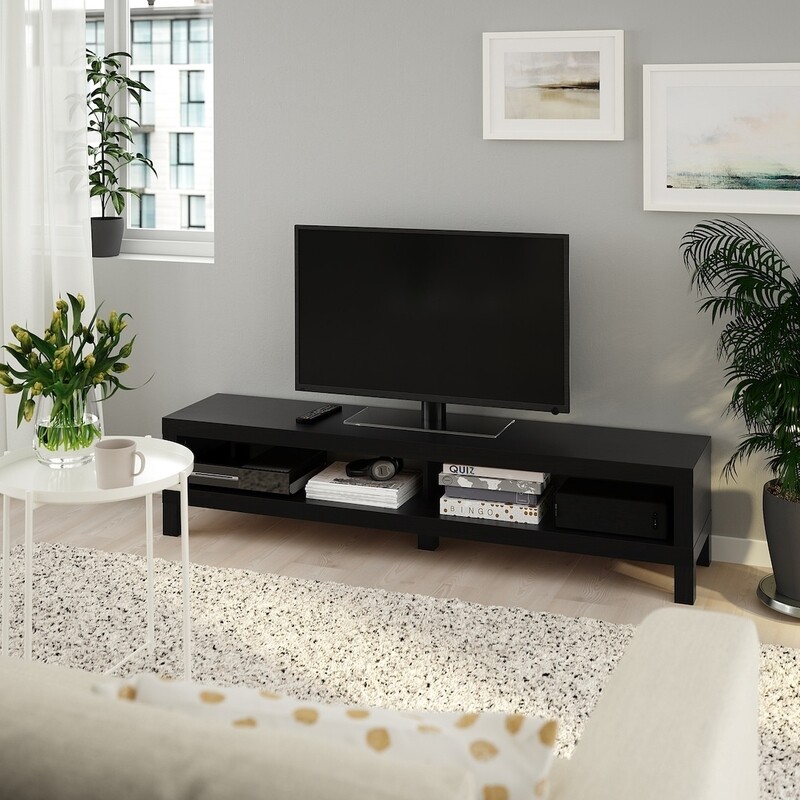 BANC TV ,BRUN NOIR,160x35x36 cm