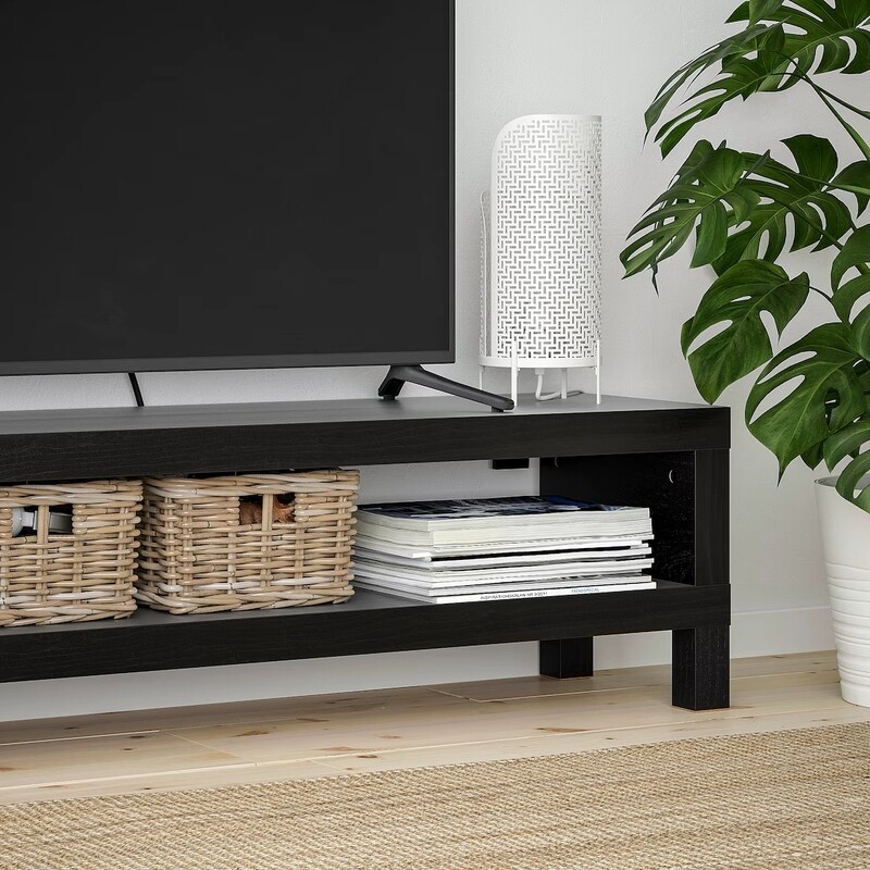 BANC TV ,BRUN NOIR , 120x35x36 cm