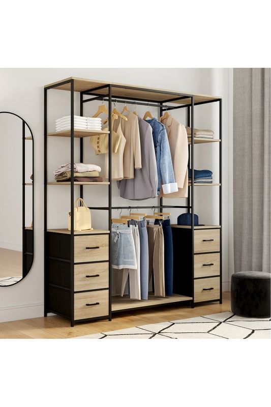 Dressing 6 tiroirs Iris - 167 x 140 x 40 cm Dressing 6 tiroirs Iris - 167 x 140 x 40 cm