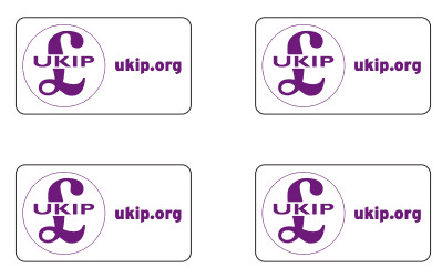 UKIP Logo Sheet of Stickers