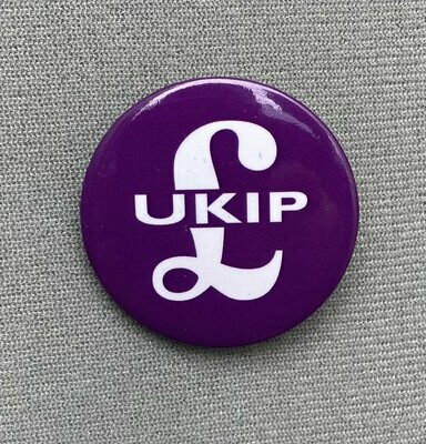 UKIP Standard Badge Purple/White