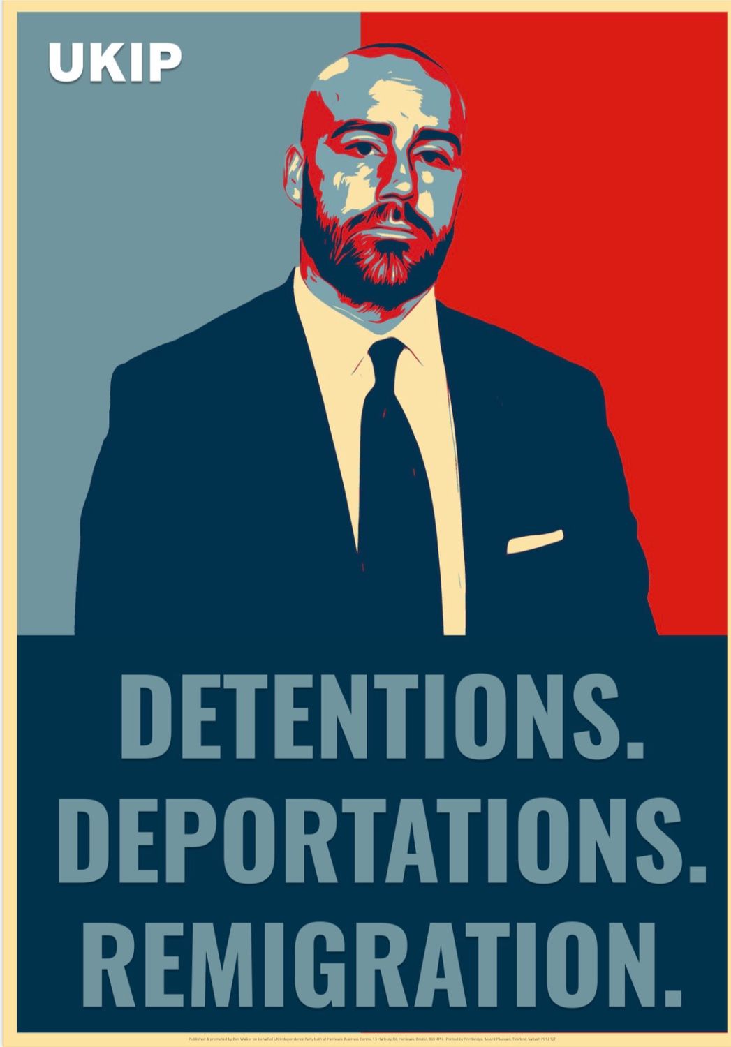 Detentions, Deportations, Remigration Poster