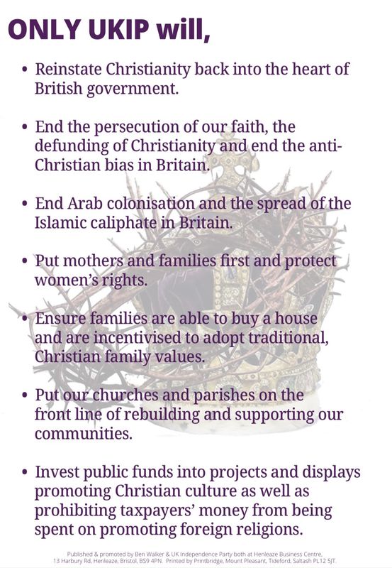 A5 Campaigning leaflet - Christianity