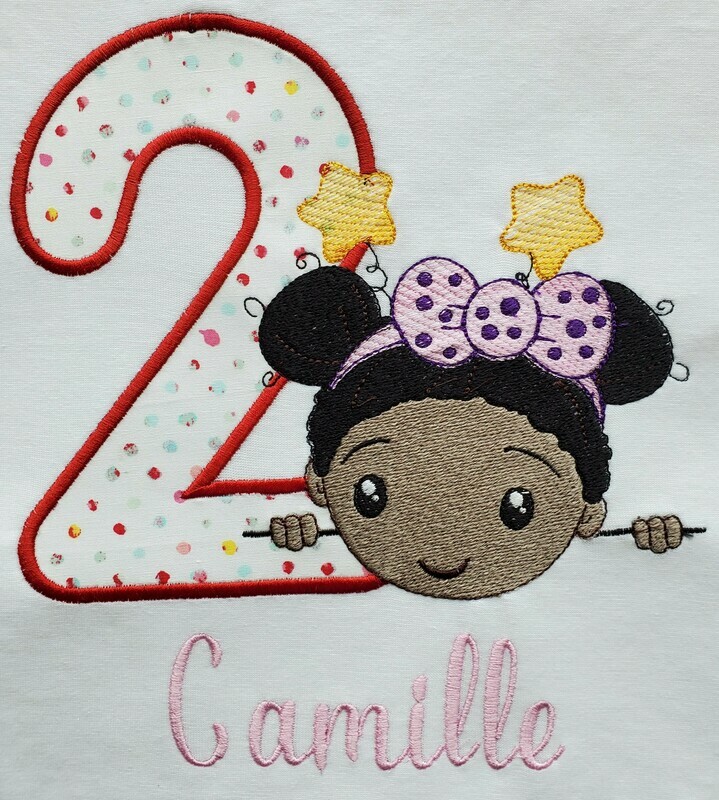 Little Girl with bow t-shirt with Tote Bag