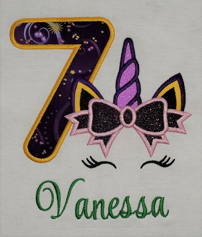 Unicorn Birthday T-Shirt with tote bag