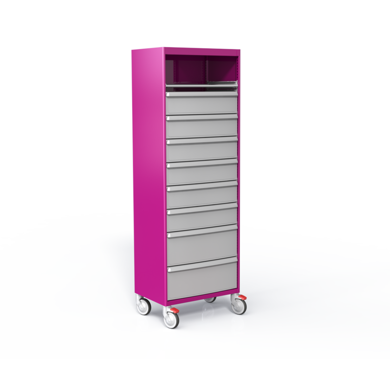 Armoire mobile haute F0600 21G et rails