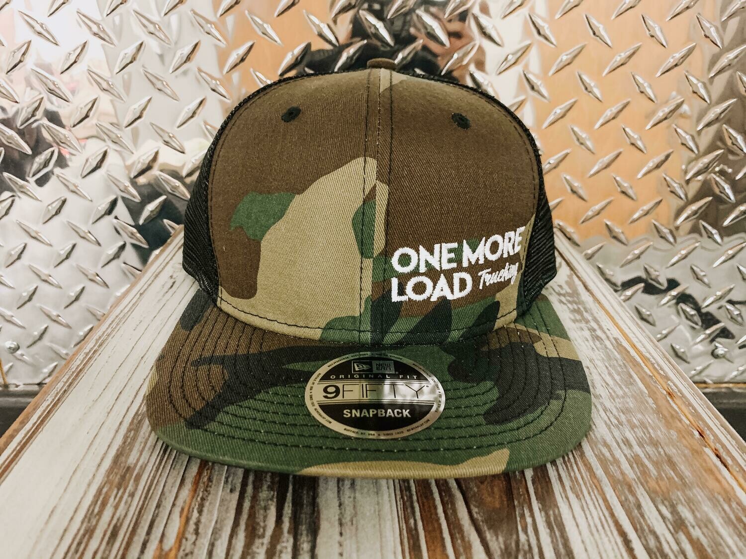 New Era® Original Fit Snapback Trucker Cap - Camo/Black