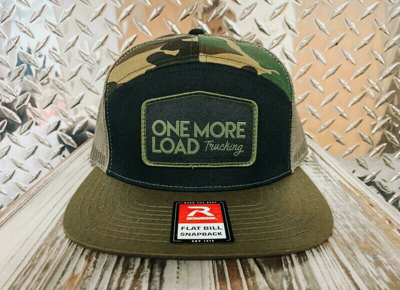 7 Panel Trucker Cap - 168 - Camo