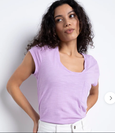 Traveller Twist tee (petal)